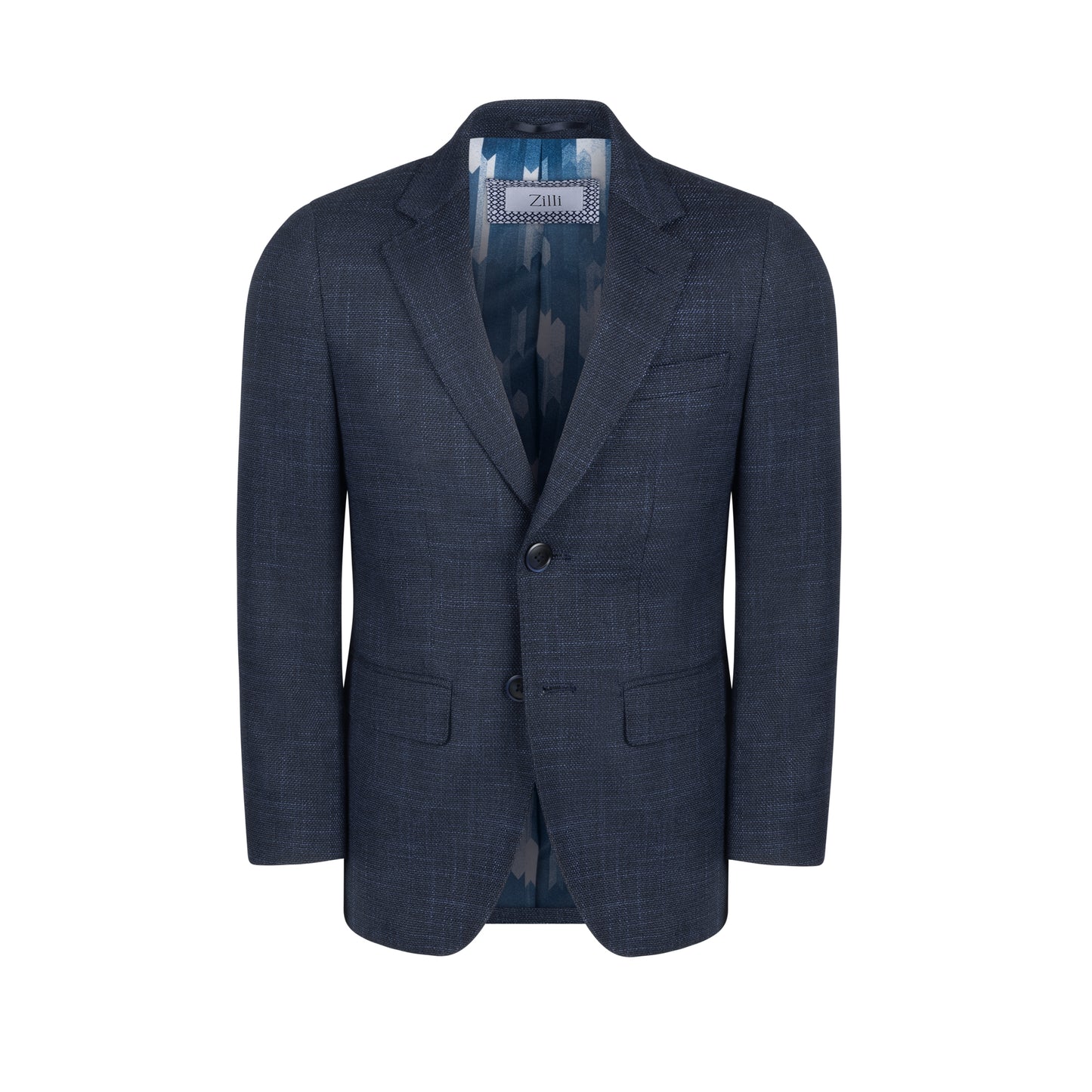 Boys Zilli Suit Navy Weave