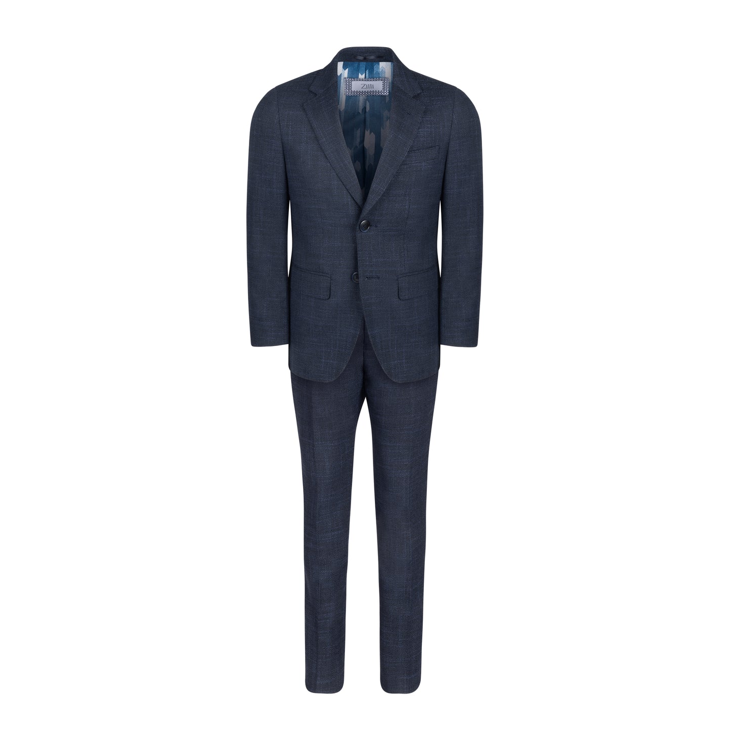 Boys Zilli Suit Navy Weave