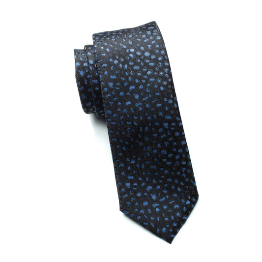 Boys Cache Tie – Midnight Dotwave