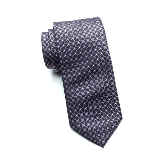 Mens Aurelio & Co Tie – Violet Lattice