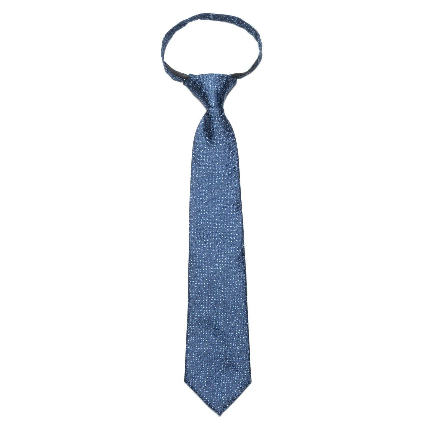 Boys Zipper Tie – Midnight Dot