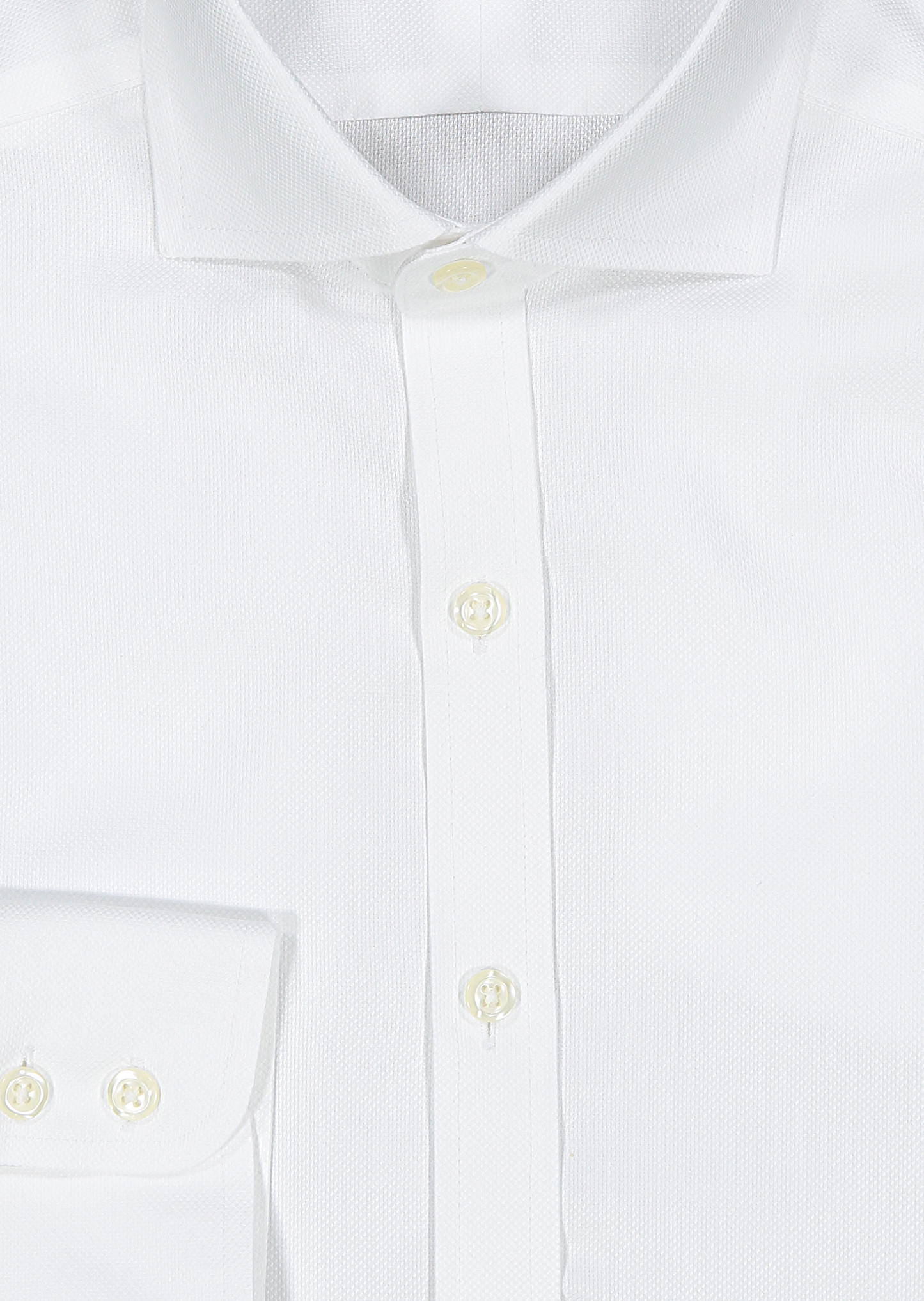 Mens Dobby Cutaway Collar NON IRON Super Slim Fit French Cuff