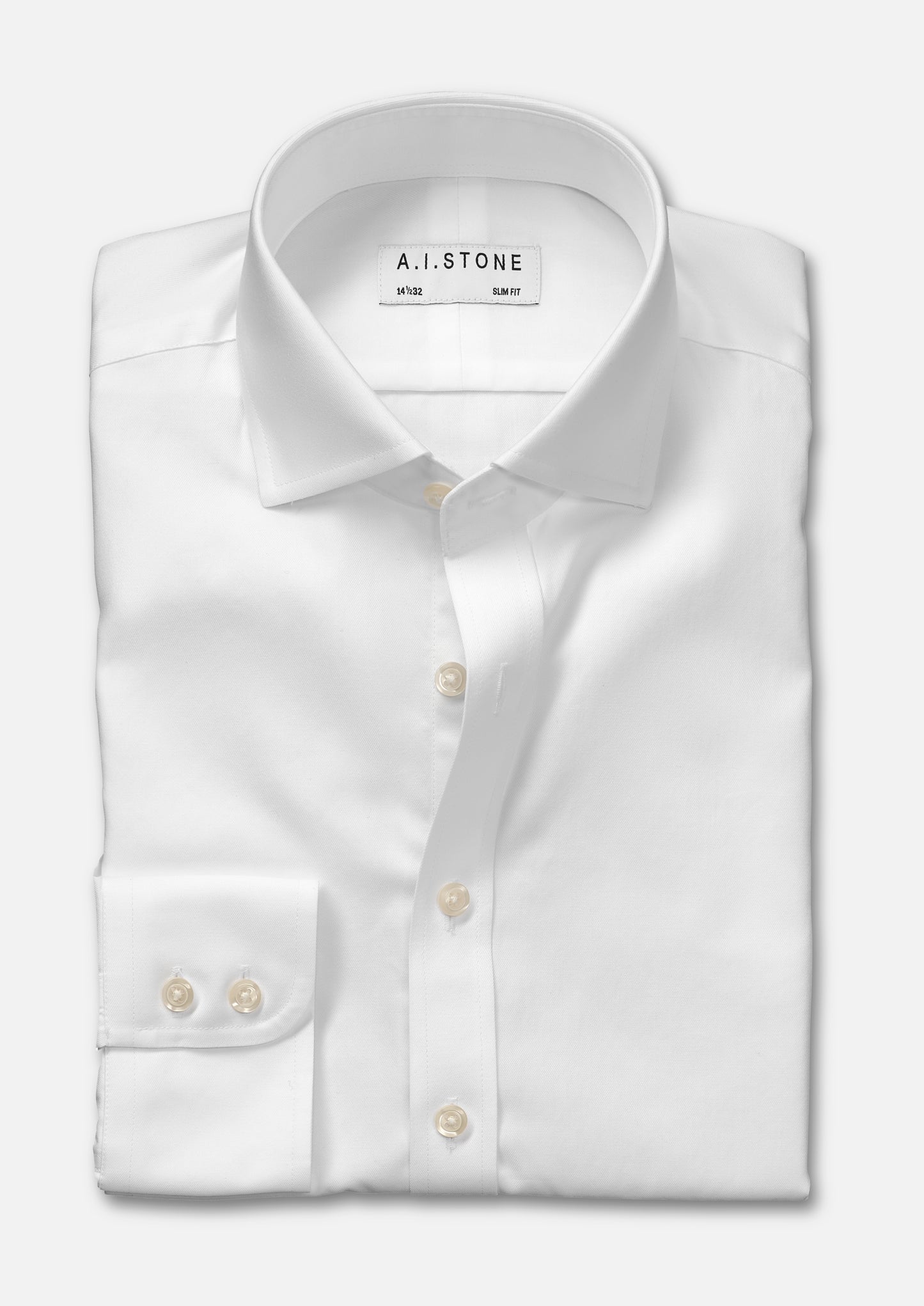 Mens Twill Cutaway Collar NON IRON Slim Fit