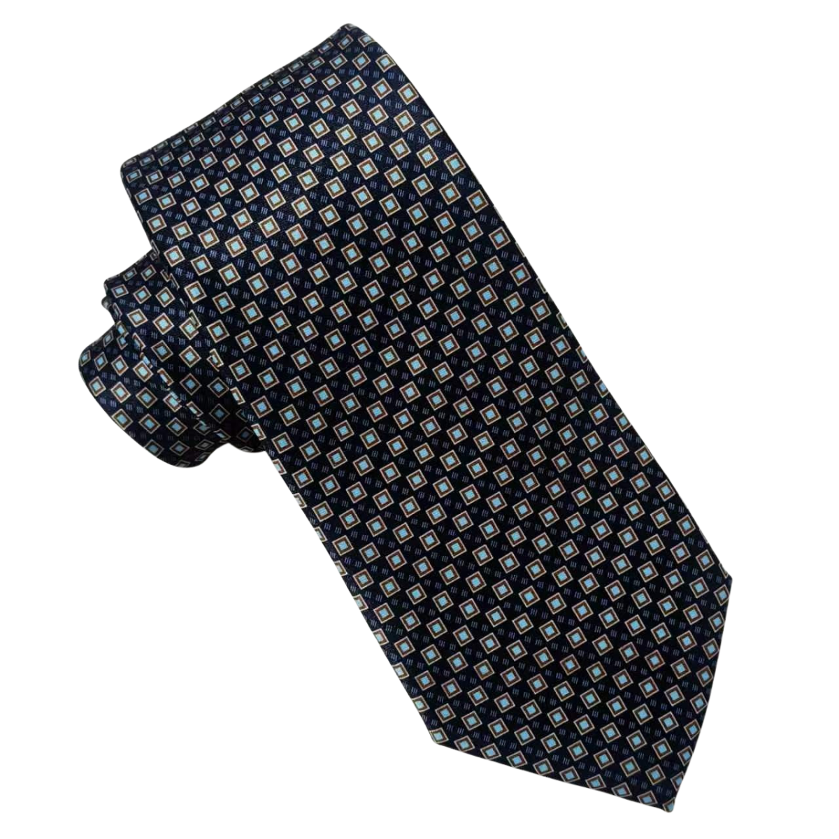 Mens Aurelio & Co Tie – Midnight Mosaic