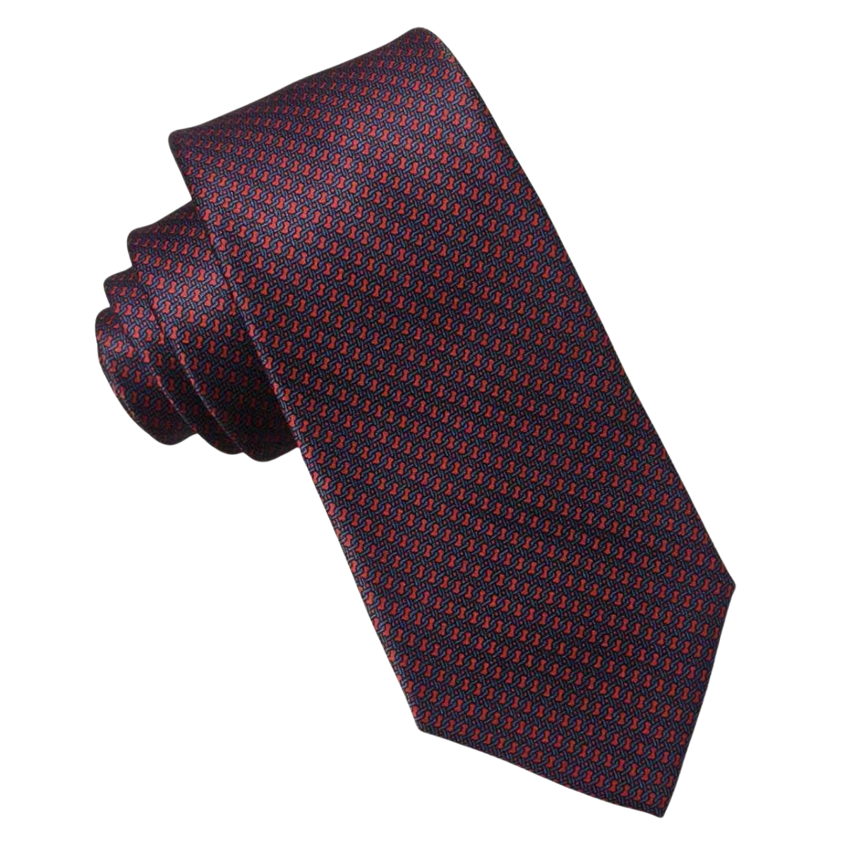Mens Aurelio & Co Tie – Burgundy Cascade
