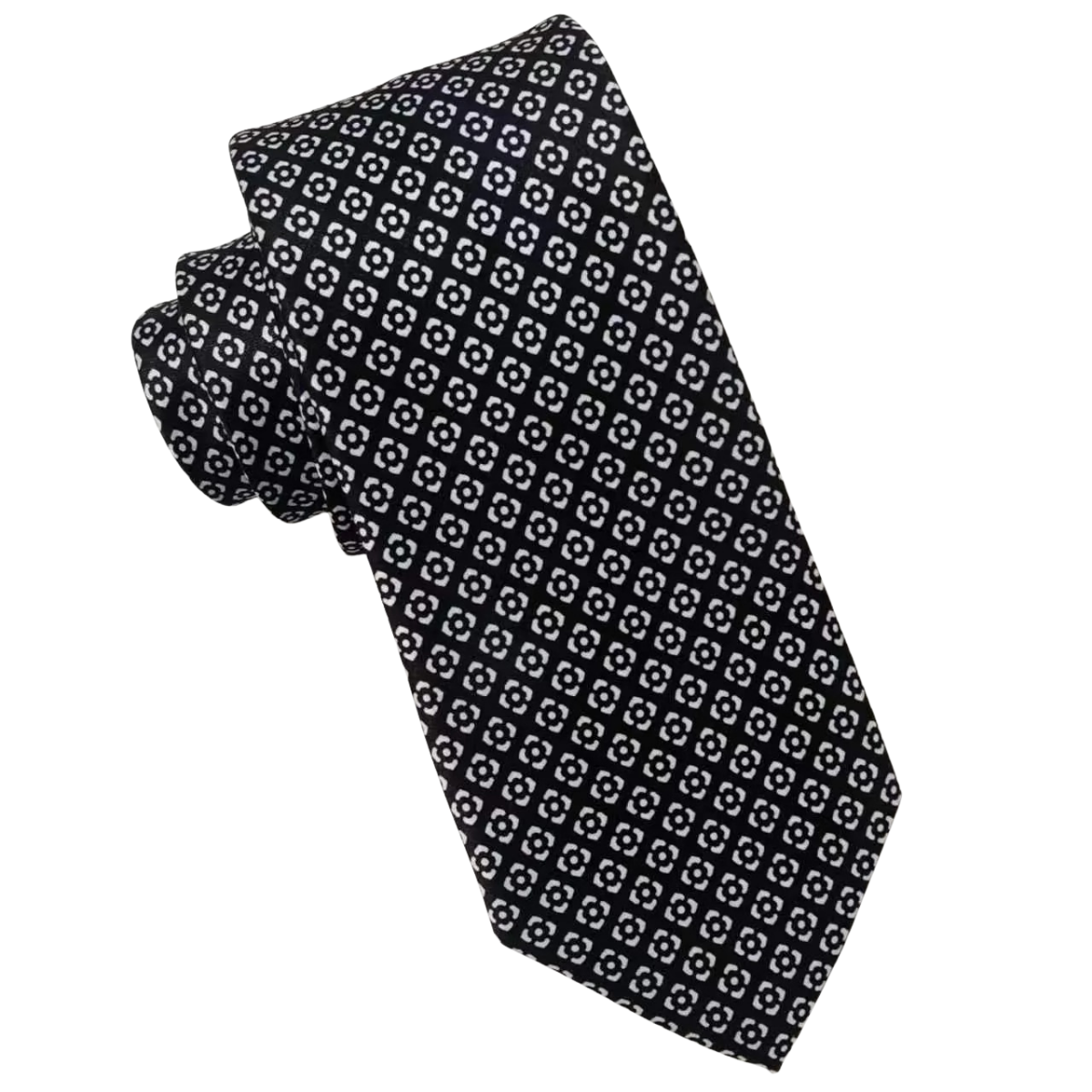 Mens Aurelio & Co Tie – Onyx Foulard
