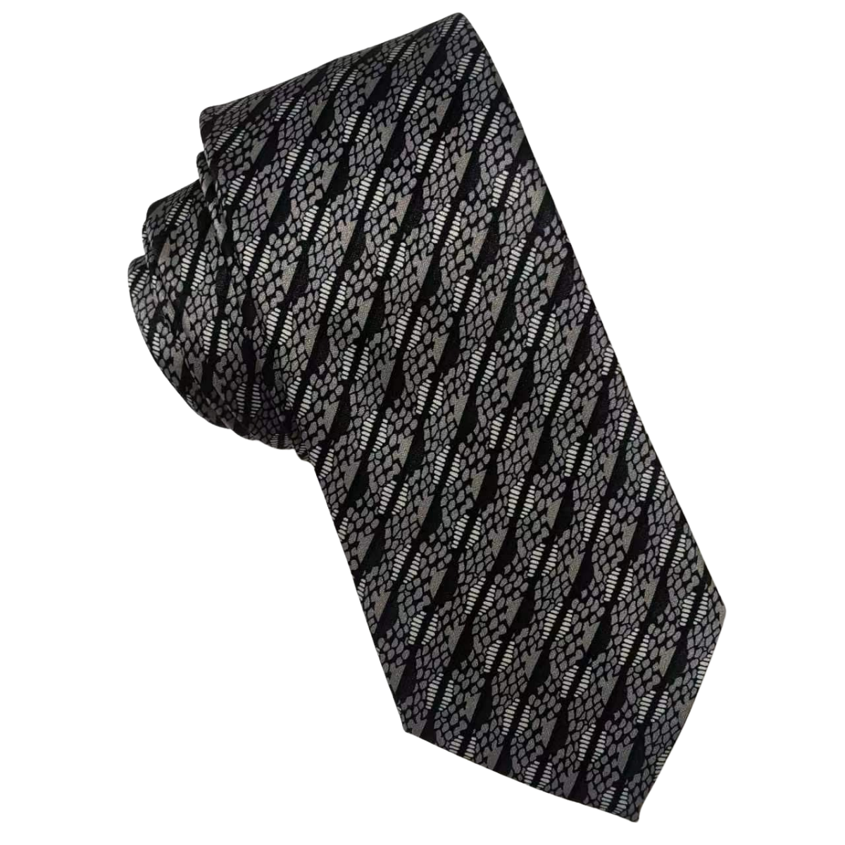 Mens Aurelio & Co Tie – Graphite Stipple