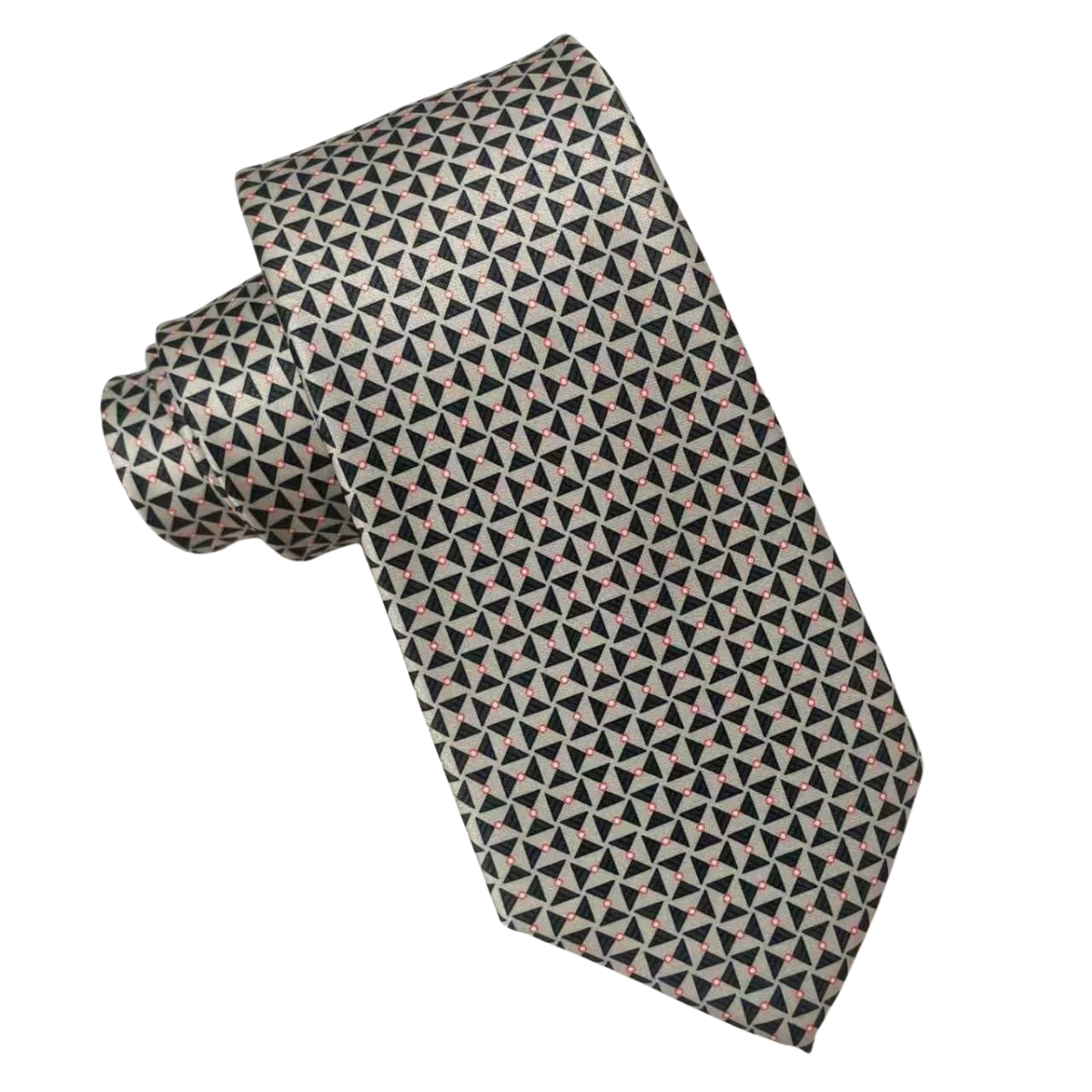 Mens Aurelio & Co Tie – Platinum Trellis