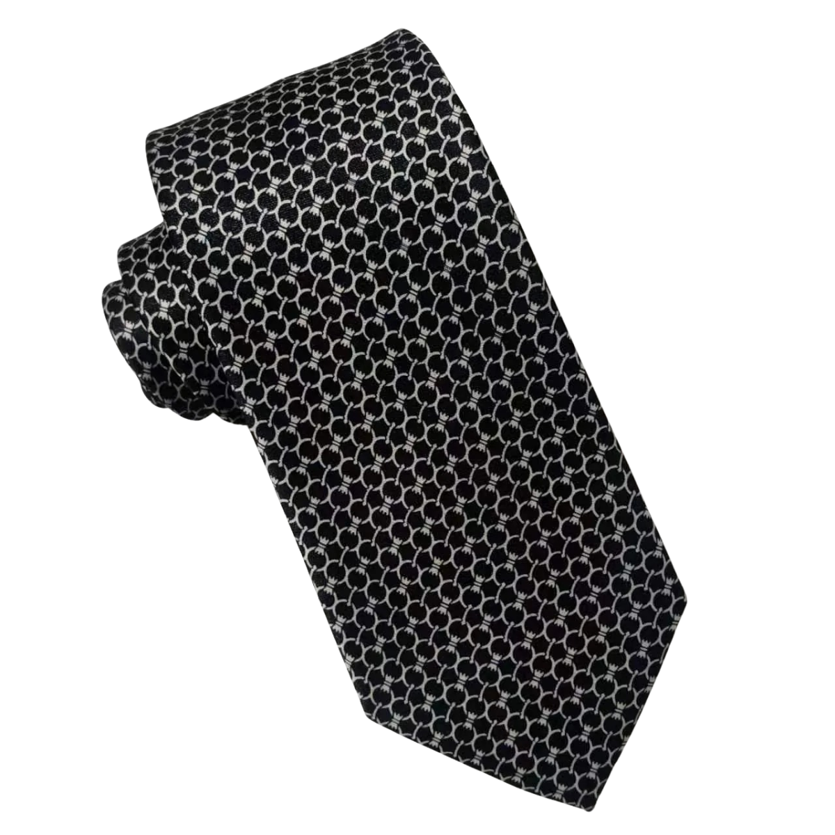 Mens Aurelio & Co Tie – Onyx Weave