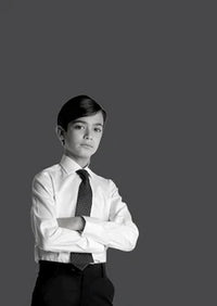 Boys Pre-order Twill Cutaway Collar NON IRON J-Twill  - Warehouse only listing