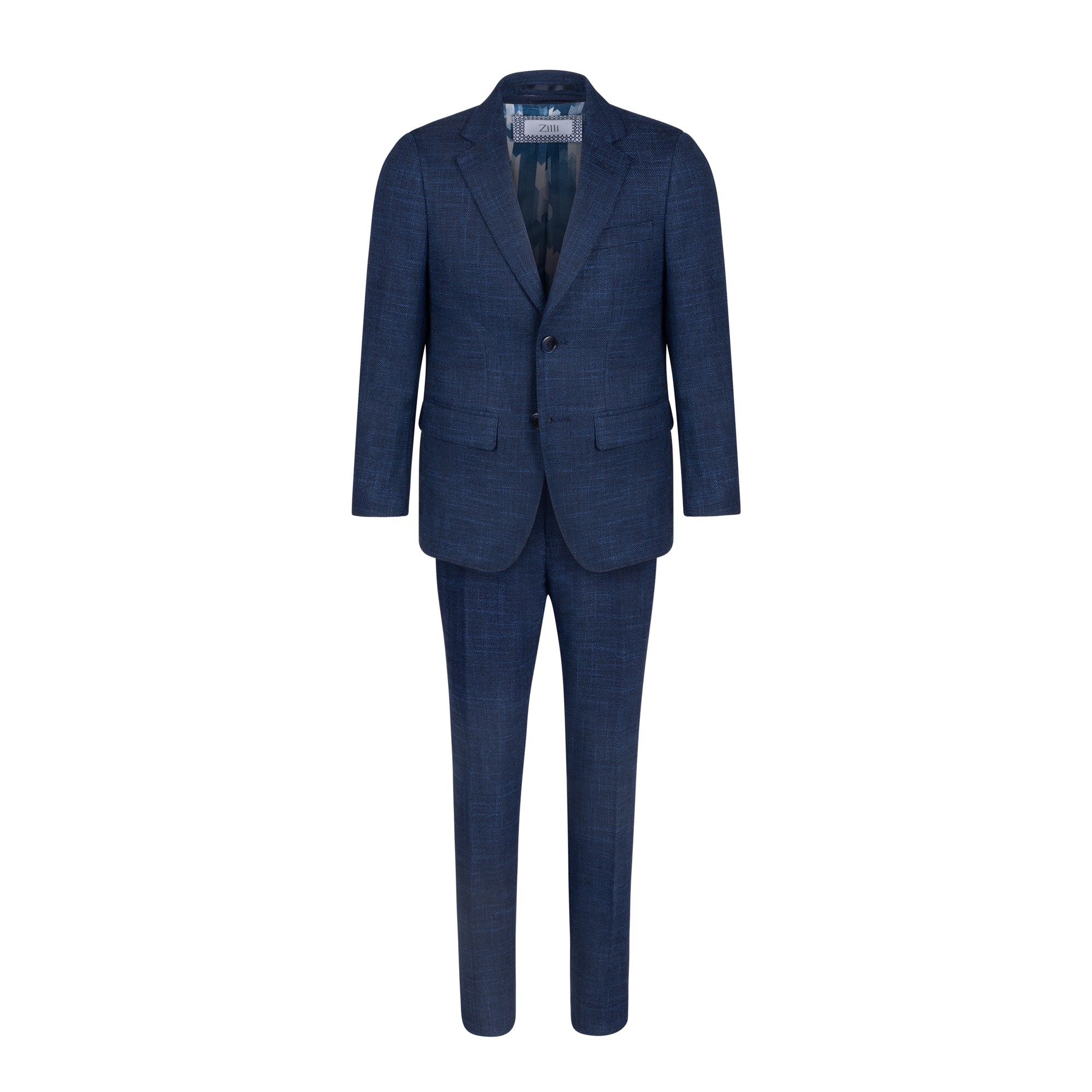 Zilli Suits Boys Zilli Suit Indigo Basket Weave – A . I . S T O N E