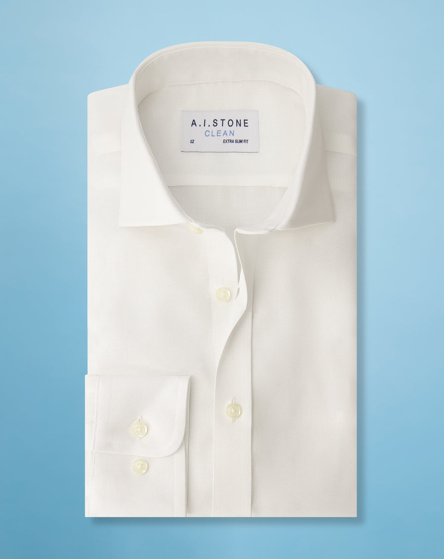 Clean Boys Dobby Cutaway Collar