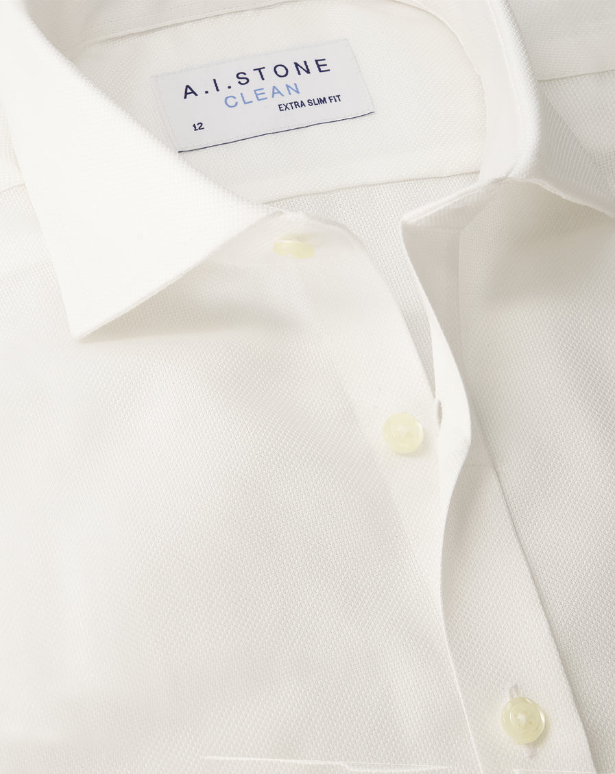 Clean Boys Dobby Cutaway Collar