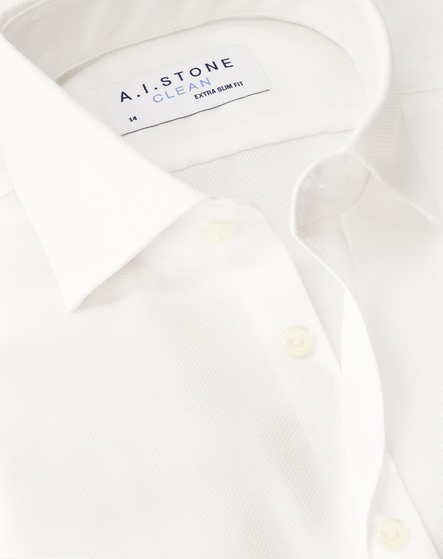 Clean Boys Dobby Cutaway Collar French Cuff
