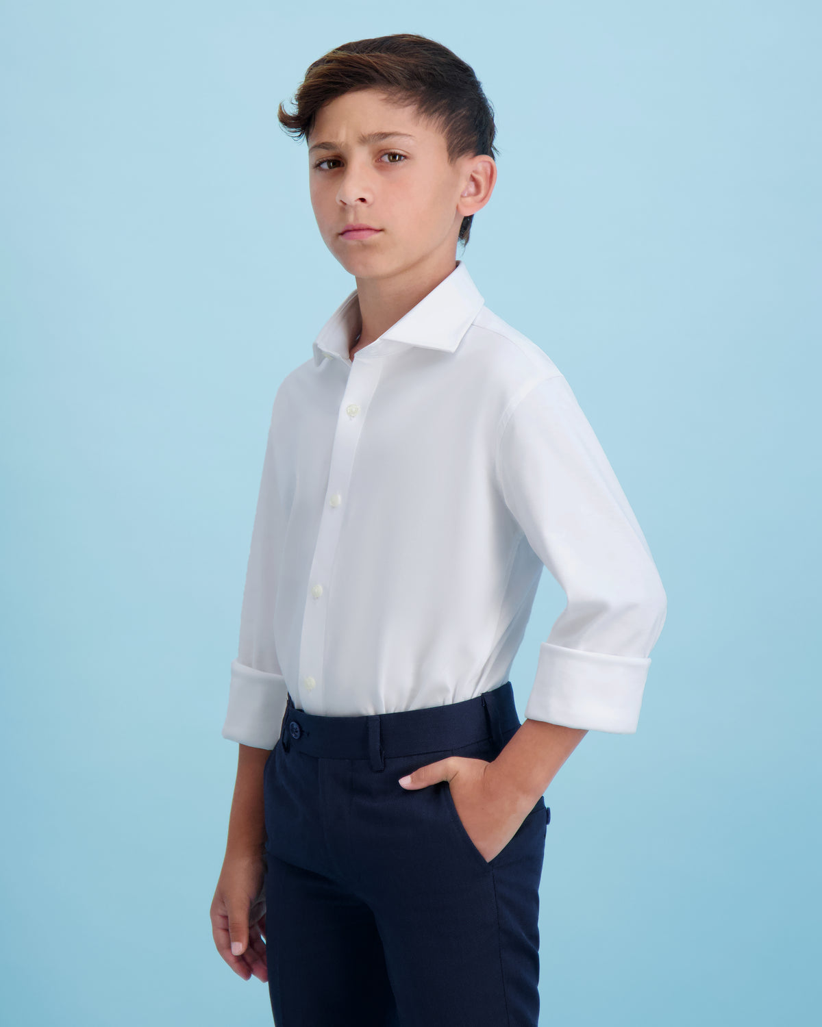 Boys Cloud Stretch Knit Performance Stretch Shirt