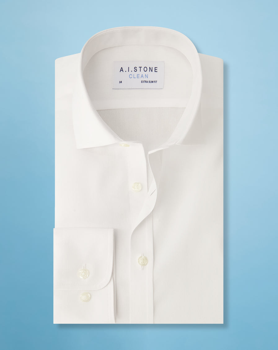 CLEAN Boys Pinpoint NON IRON Cutaway Collar Long Sleeves