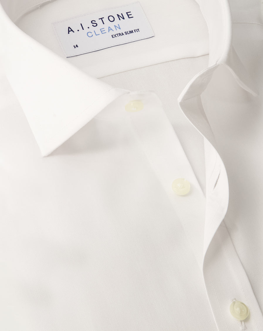 CLEAN Boys Pinpoint NON IRON Cutaway Collar Long Sleeves