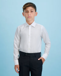 Boys Pinpoint NON IRON Cutaway Collar Long Sleeves