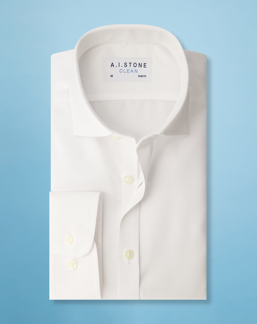 CLEAN Boys Twill NON IRON Cutaway Collar Short Sleeves