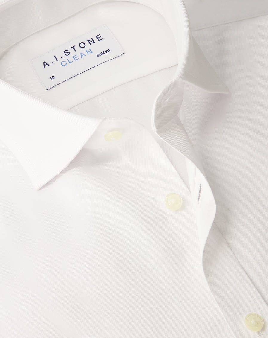 CLEAN Boys Twill NON IRON Cutaway Collar Short Sleeves