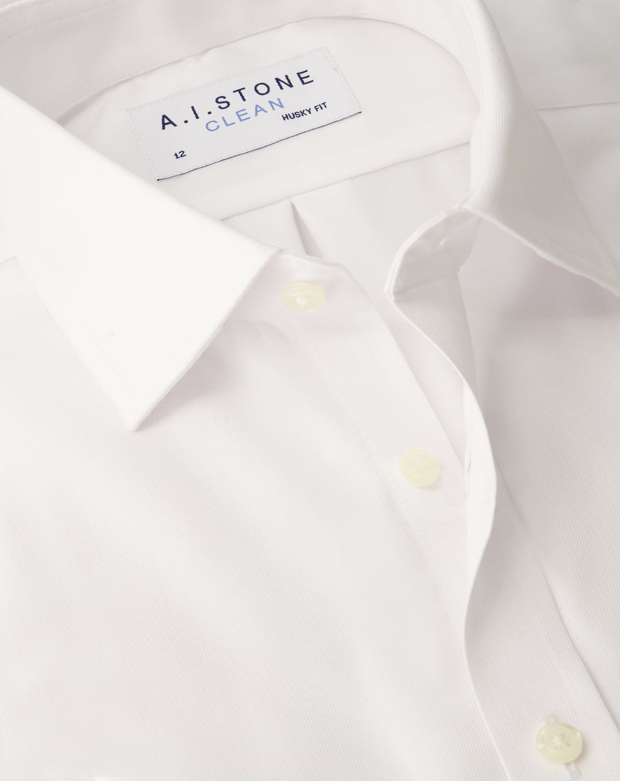 CLEAN Boys Twill Spread Collar Slim Fit Short Sleeves