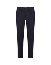 Boys Caribou navy 5-pocket pant, front