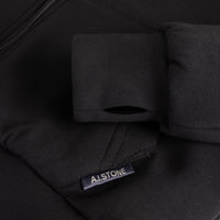 HALO Hoodie thumb-hole cuff and A.I.STONE pocket label