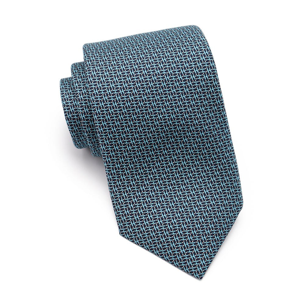 Mens Ledberry Silk Tie - Marine Accent