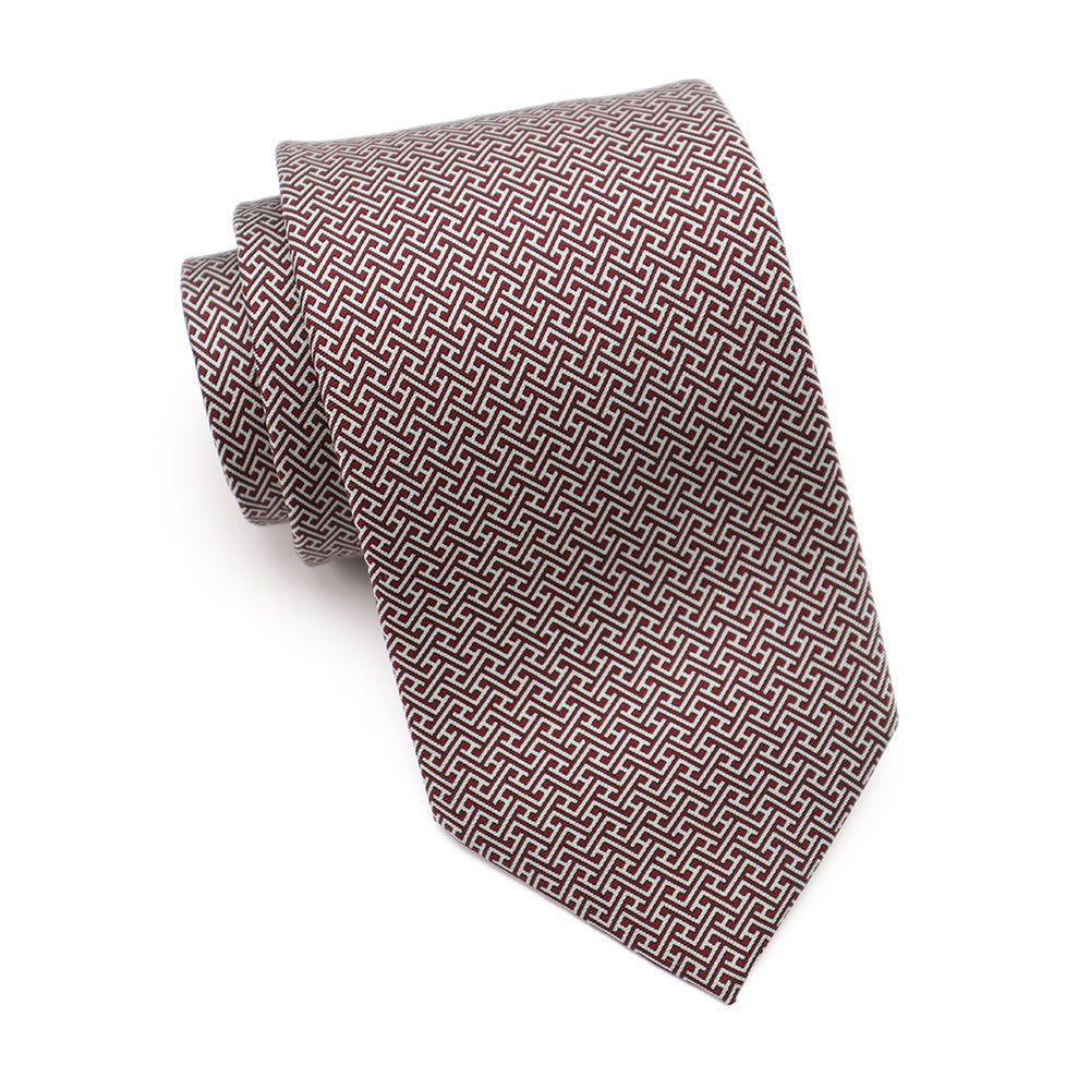 Mens Ledberry Silk Tie - Ruby Ridge