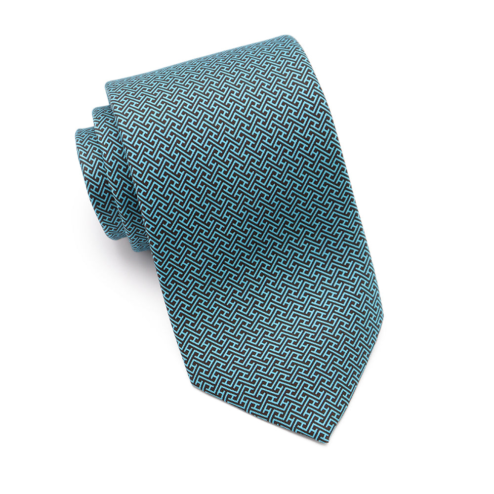 Mens Ledberry Silk Tie - Cobalt Ridge