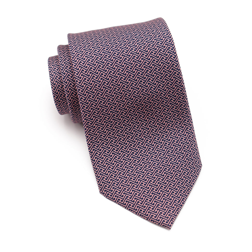Mens Ledberry Silk Tie - Mauve Ridge
