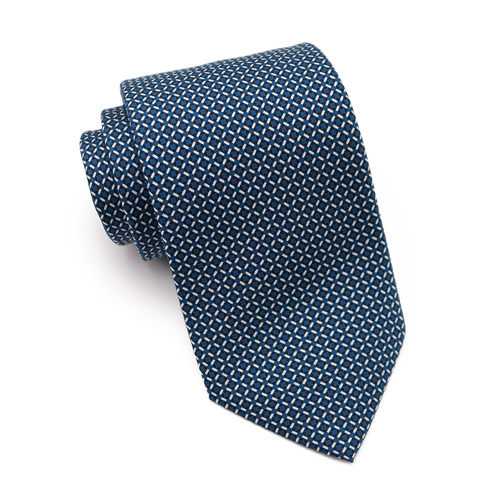 Mens Ledberry Silk Tie - Deep Teal Square