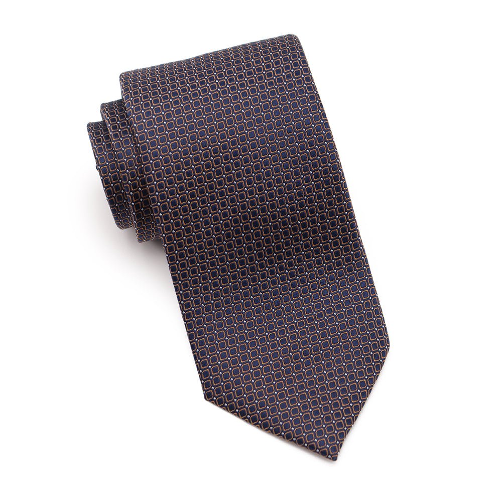 Mens Ledberry Silk Tie - Espresso Texture