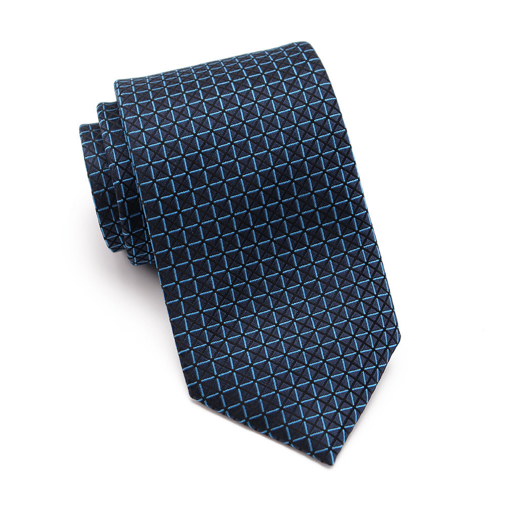Mens Ledberry Silk Tie - Peacock Ring Tile