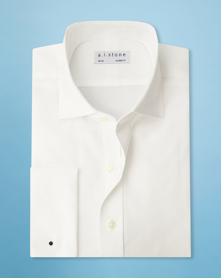 Boys Dobby NON IRON Cutaway Collar French Cuff