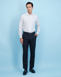 Mens Dobby Spread Collar NON IRON Extra Slim French Cuff