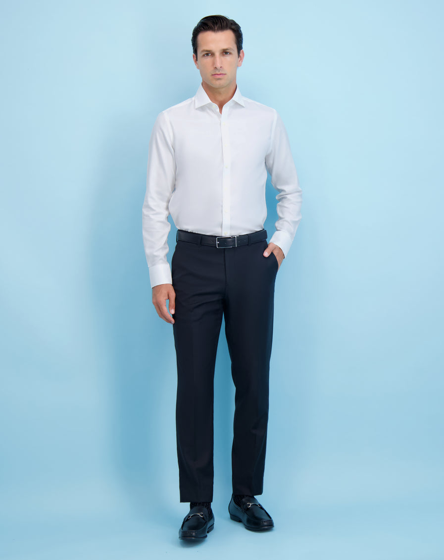 Mens Soft Dobby Cutaway Collar NON IRON