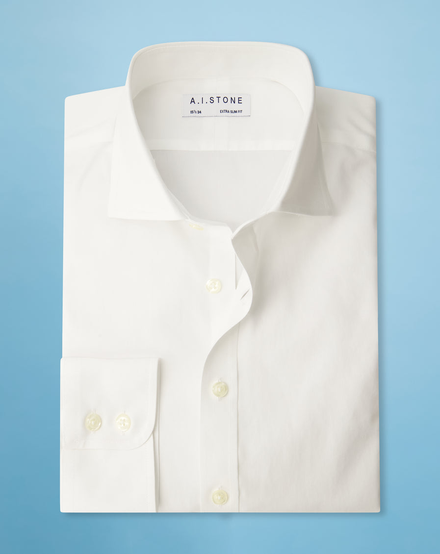 Mens Stretch Pinpoint, Cutaway Collar Extra Slim Fit
