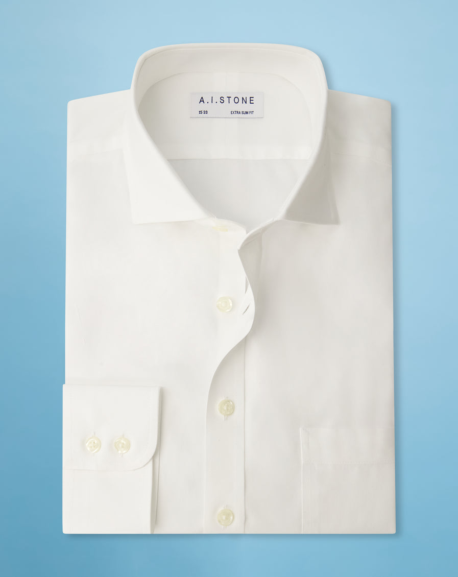 Mens Pinpoint Cutaway Collar NON IRON Extra Slim Fit With a Pocket