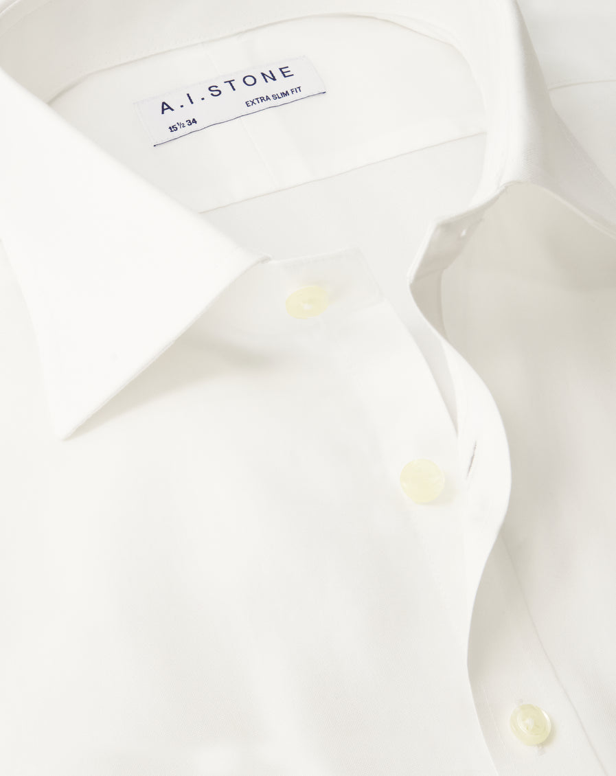 Mens Stretch Pinpoint, Spread Collar Slim Fit