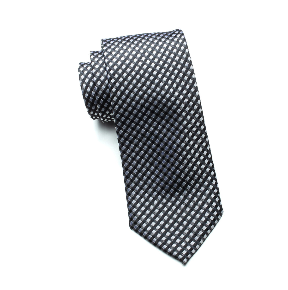 Mens Aurelio & Co Tie – Gridline Noir