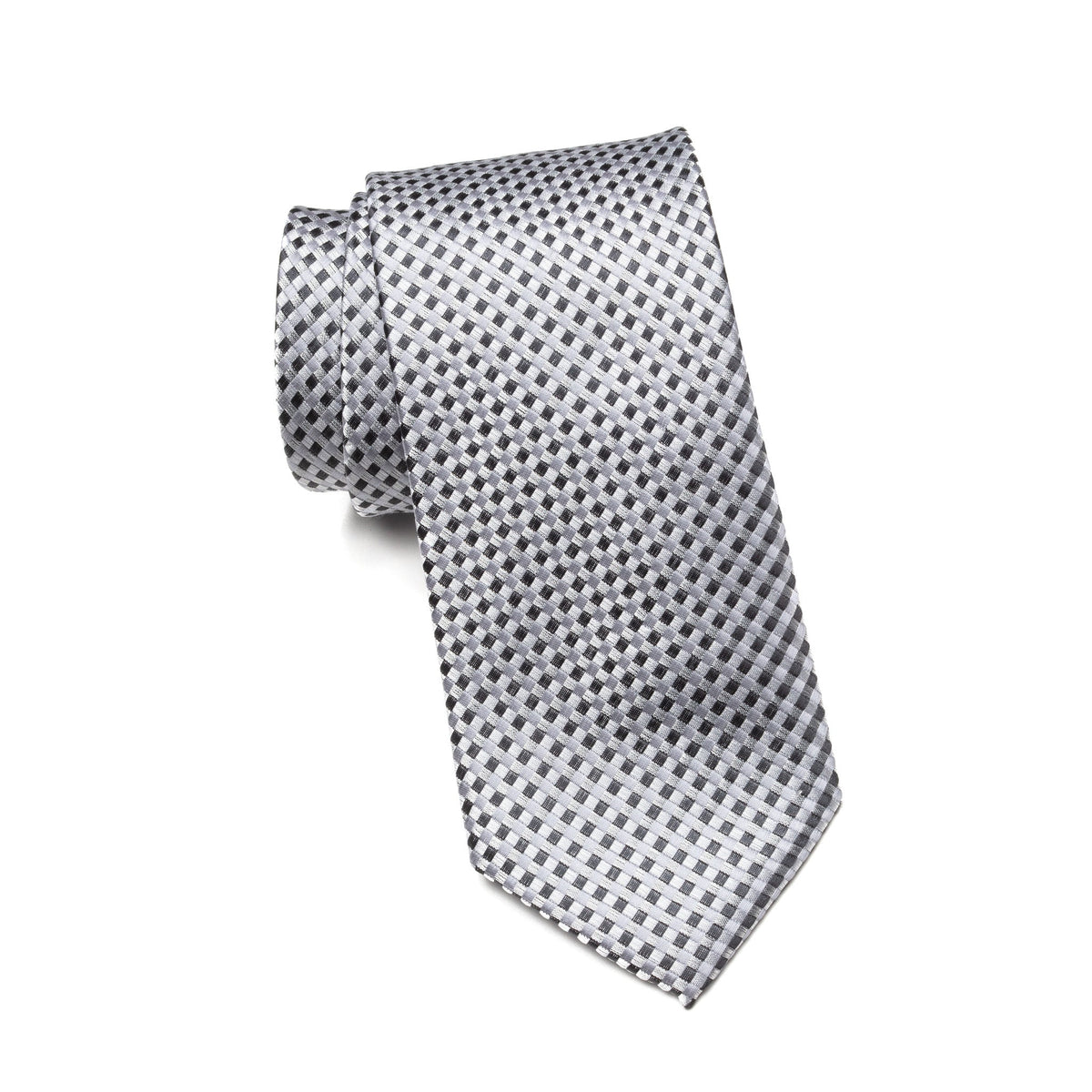 Mens Aurelio & Co Tie – Platinum Grid