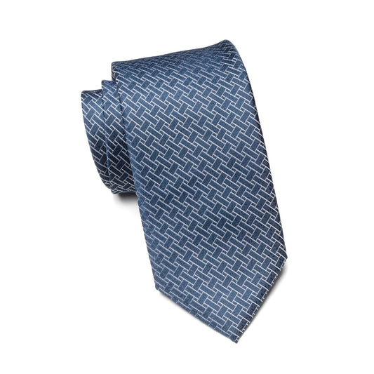 Mens Aurelio & Co Tie – Indigo Maze