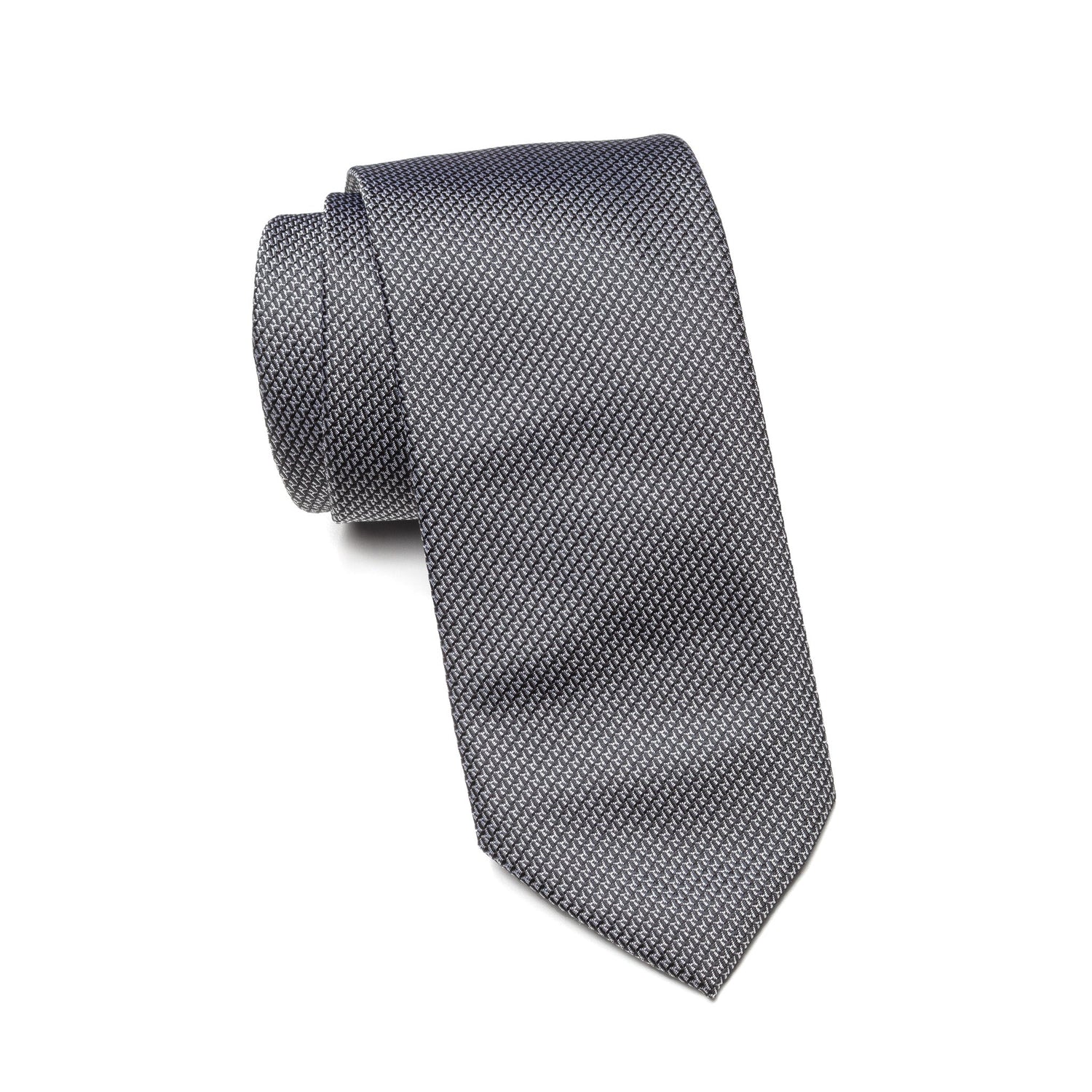 Mens Aurelio & Co Tie – Graphite Twist