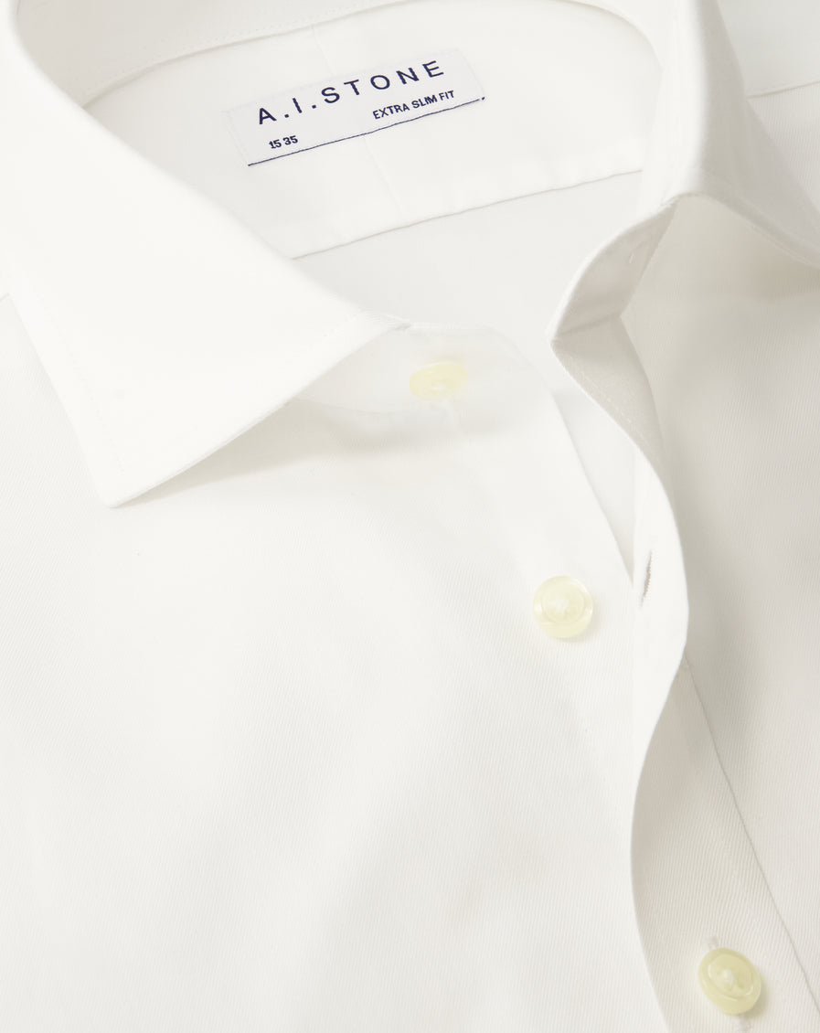 Mens 4-Way Stretch Twill Cutaway Collar Super Slim Fit