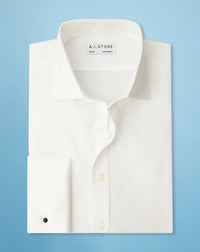 Mens Twill Cutaway Collar Super Slim Fit French Cuff