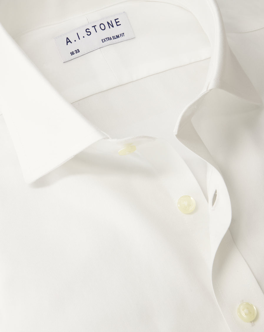 Mens Soft Twill Cutaway Collar NON IRON Extra Slim Fit With a Pocket