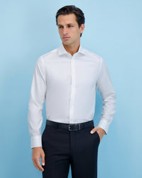 Mens Twill Cutaway Collar NON IRON Classic Fit