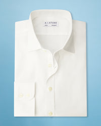 Mens Soft Twill Spread Collar NON IRON Super Slim Fit French Cuff