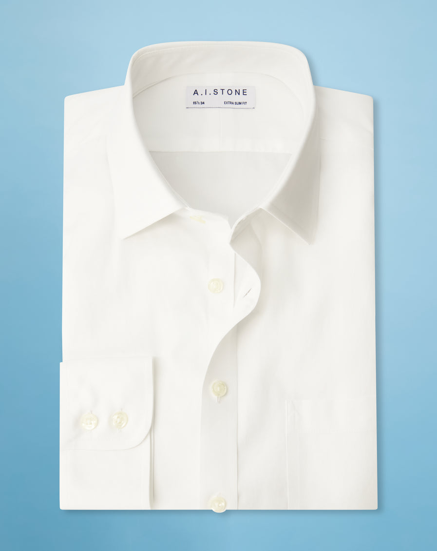 Mens Soft Twill Spread Collar NON IRON Slim Fit With a Pocket